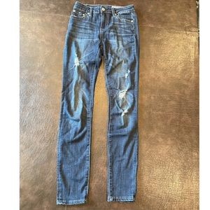 girls AG distressed denim skinny jeans